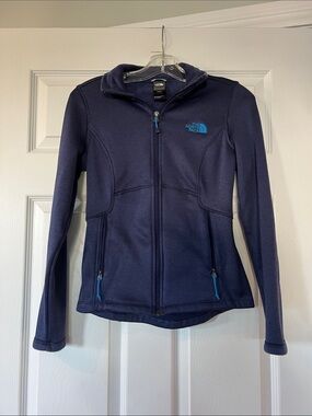 The North Face Women's Navy Full-Zip Fitted Jacket